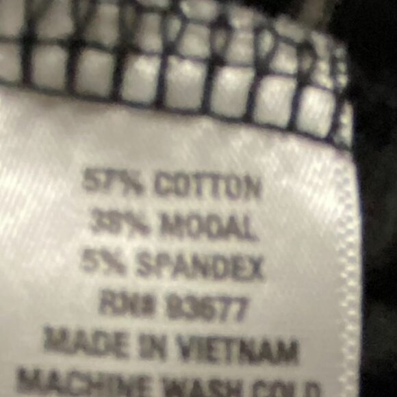 A.N.A., long sleeve black tunic w/white stripes, size XXL - Picture 8 of 9